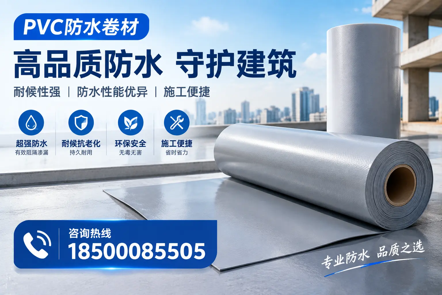 PVC防水卷材的防水效果评测，适合贵港的科学依据